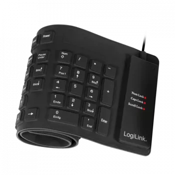 LogiLink ID0019A Universal USB klaviatūra QWERTZ vokiška juoda
