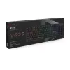 Mechaninė žaidimų klaviatūra SAVIO STYX Outemu Red — Pilno dydžio 104 klavišų USB laidinė, RGB, ANSI US International, 1,5 m, Juoda