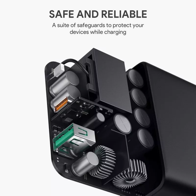 Sieninis įkroviklis Aukey PA-D3 2xUSB (1xUSB + 1xUSB C) Power Delivery 60W 5.4A