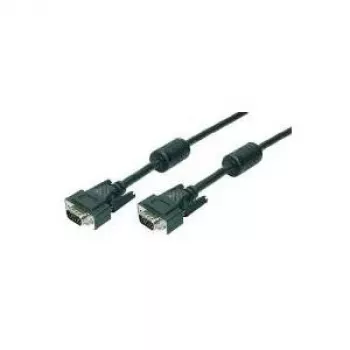 Wentronic Goobay VGA kabelis HD-15 (M) - HD-15 (M) 15,0 m su varžtais juodas (68139)