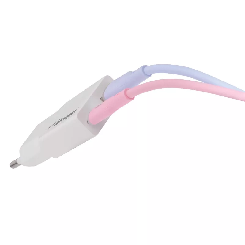 Sieninis įkroviklis Akyga AK-CH-27 30W USB-C USB-A PD GaN 5-20V / 1.5-3A baltas