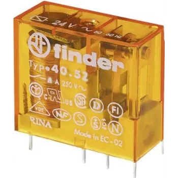 Relė FINDER 40.52.8.048.0000 (kištukinė / skirta PCB montavimui)