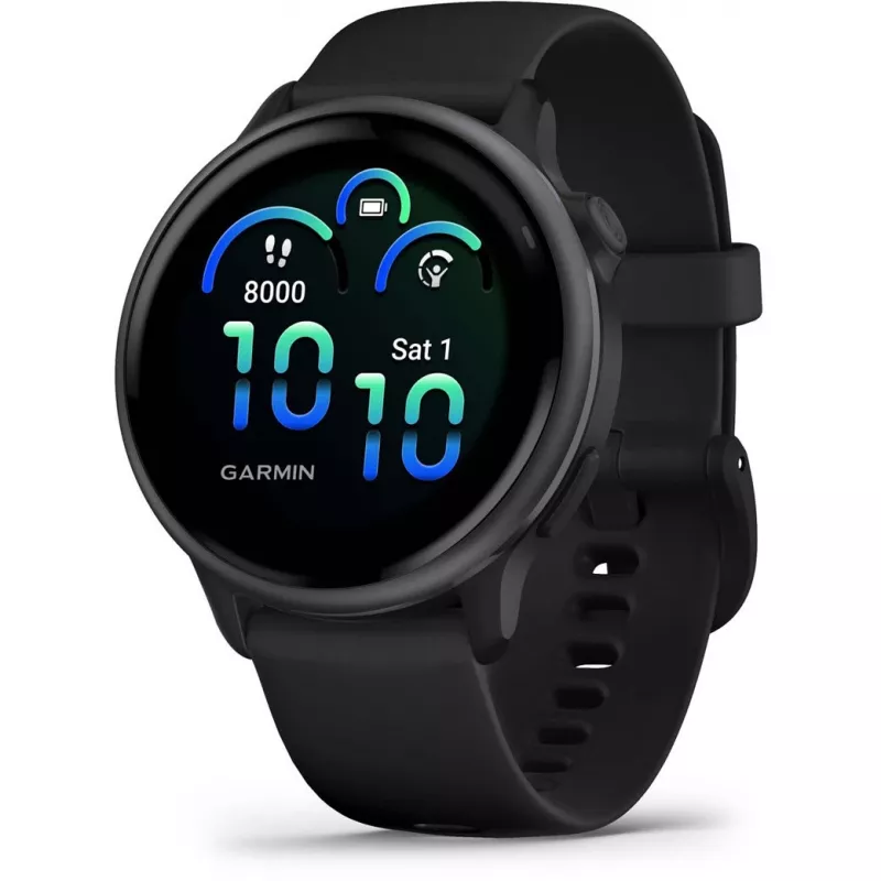 Garmin vívoactive 6 3,05 cm (1,2 inch) AMOLED 42 mm skaitmeninis 390 x 390 pikselių jutiklinis ekranas juodas Wi-Fi GPS