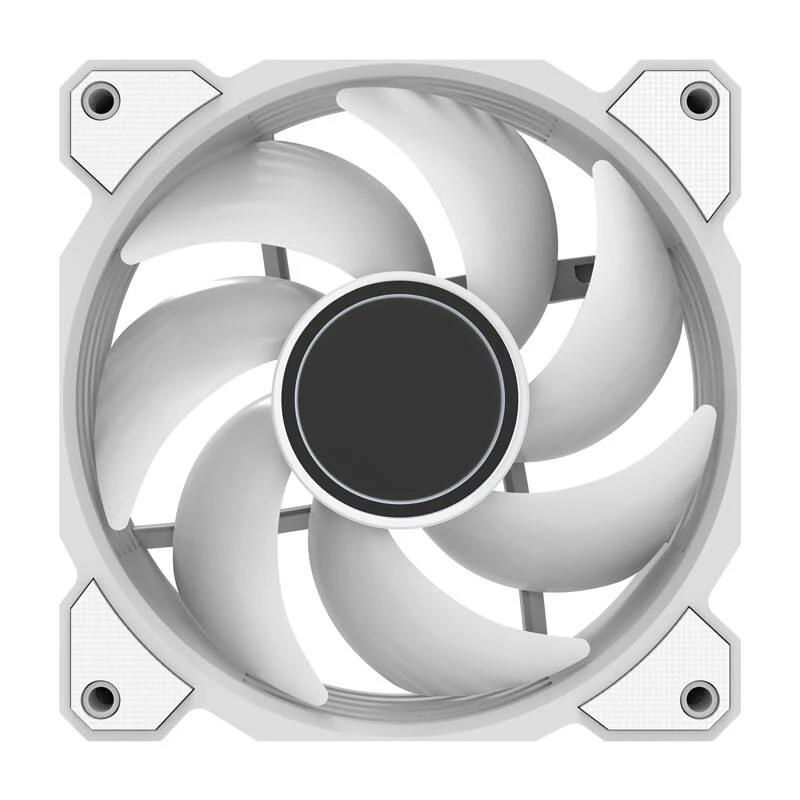Darkflash DR08 aušinimo ventiliatorius (baltas) – 120 mm PWM A-RGB korpuso/CPU ventiliatorius