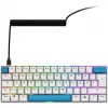 Sharkoon SGK50 S4 klaviatūra, laidas USB, QWERTZ vokiškas, balta, 60% RGB LED