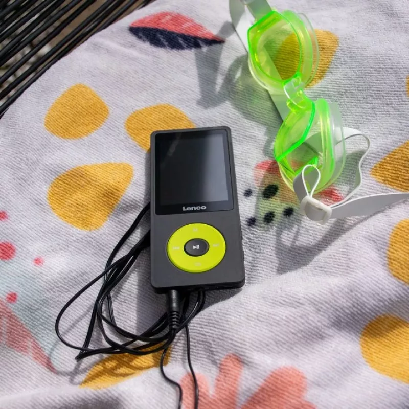 MP3 grotuvas Lenco Xemio-860GN 8 GB Juodas su žalia spalva LCD 18h atkūrimas