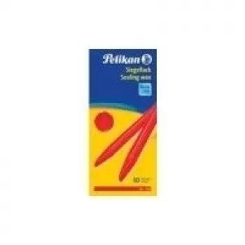 Pelikan Siegellack, sandarinimo vaškas šiurkščiam popieriui, raudonas, 10 strypų (361220)