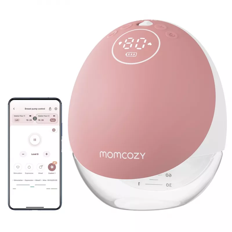 Pieno siurblys Momcozy M9 vienvietis raudonas 150ml