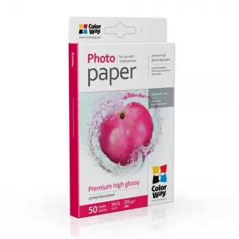 Foto popierius ColorWay PSG2550504R blizgus 255 g/m² 10x15 cm 50 lapų