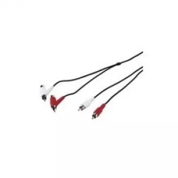 Wentronic Goobay RCA jungiamasis laidas, 1,5 m – 2x RCA kištukas > 2x RCA kištukas / lizdas (50214)