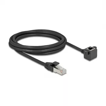 Tinklo kabelis DeLOCK 81098 RJ-45 Cat6 2 m Juodas