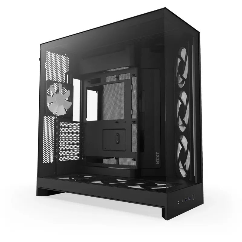 NZXT H9 Flow RGB+ Midi Tower kompiuterio korpusas juodas