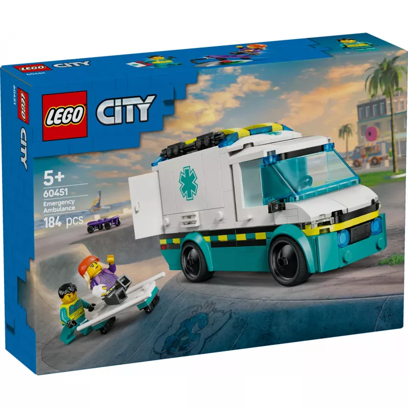 LEGO CITY 60451 Greitosios pagalbos automobilis