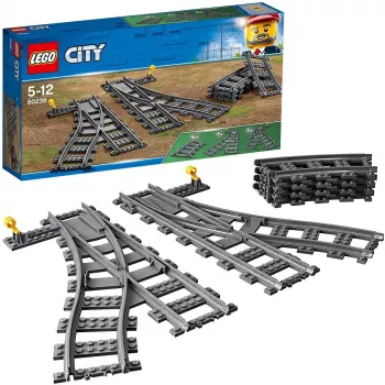 LEGO City 60238 – geležinkelio iešmas ir priedai