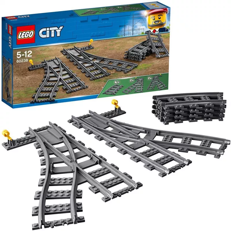 LEGO City 60238 – geležinkelio iešmas ir priedai