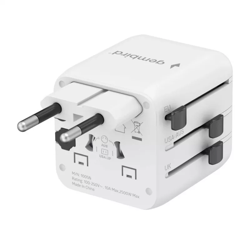 Universalus kelioninis adapteris GEMBIRD TPA-INT-01-W