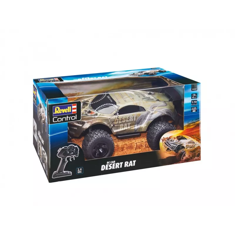 Radijo bangomis valdomas automobilis REVELL Desert Rat (24442) – pilkai juodas visureigis