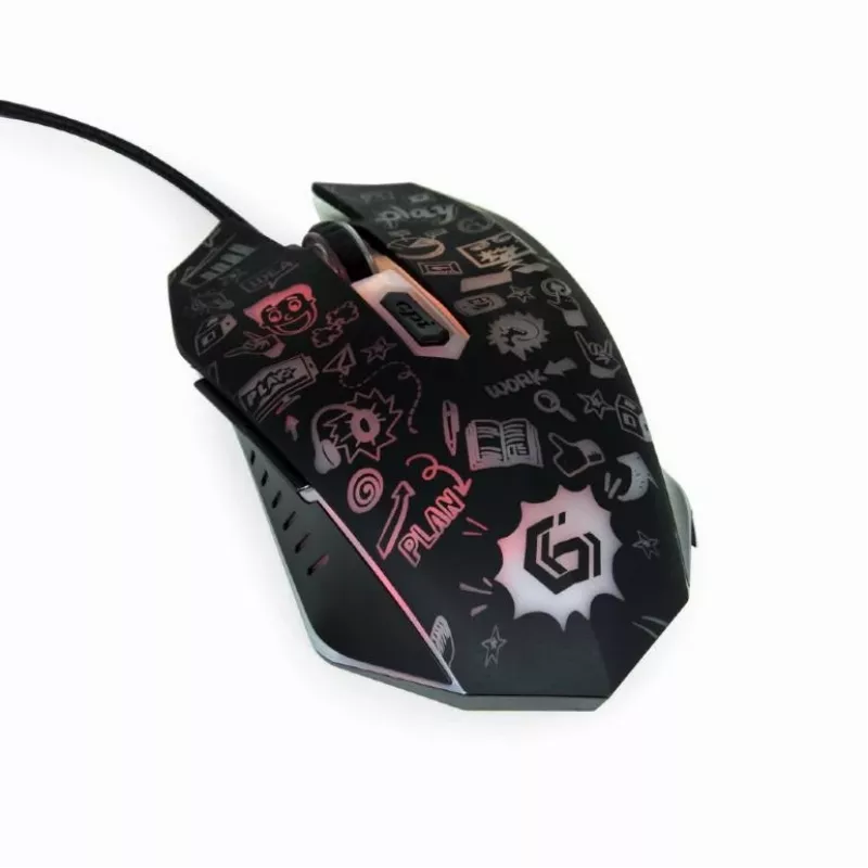 Pelinė USB optinė juoda MUS-6B-GRAFIX-01 Gembird