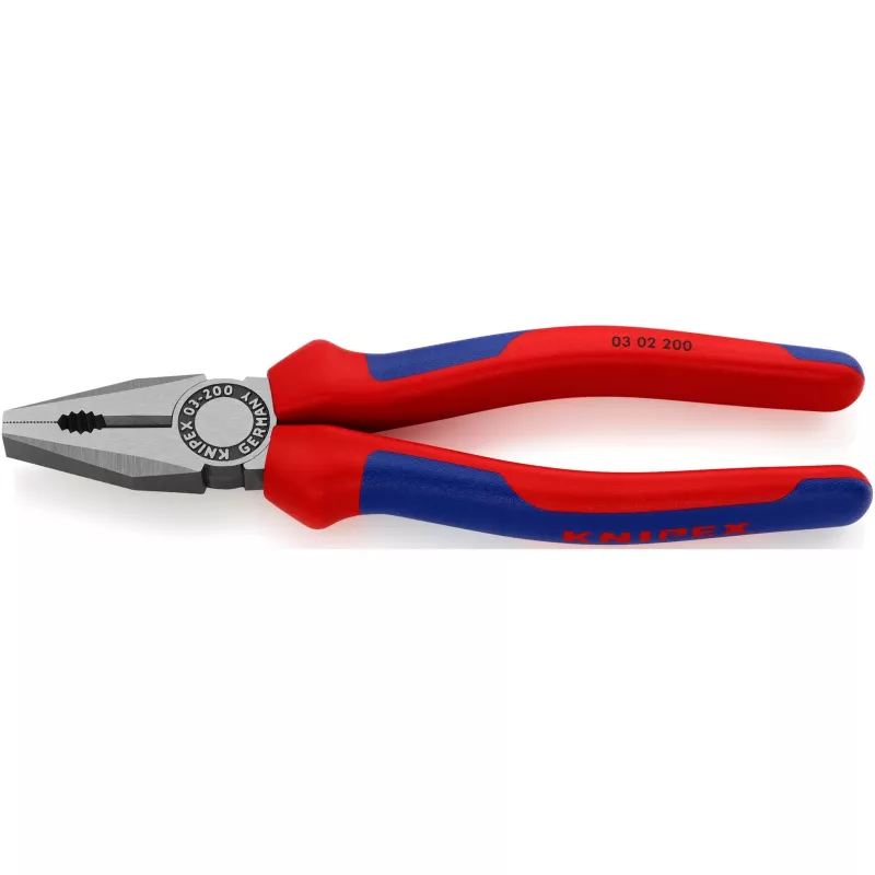 Knipex universalinės replės, 2 komponentų rankenos, 200 mm