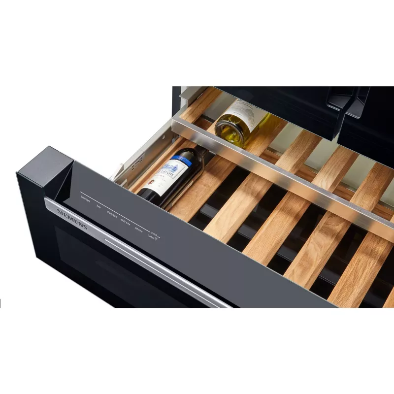 Šaldytuvas šaldiklis Siemens KF96RSBEA, šone prie šono, laisvai pastatomas, 572 L, juodas