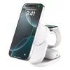 Belaidinis įkroviklis Belkin UltraCharge 25W Qi2 3 viename magnetinis įkroviklis EU baltas apvalus