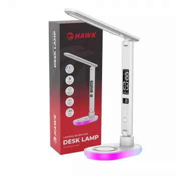 Stalinė lempa Hawk HW-LAMP03 Balta RGB – reguliuojamas LED šviestuvas su RGB apšvietimu