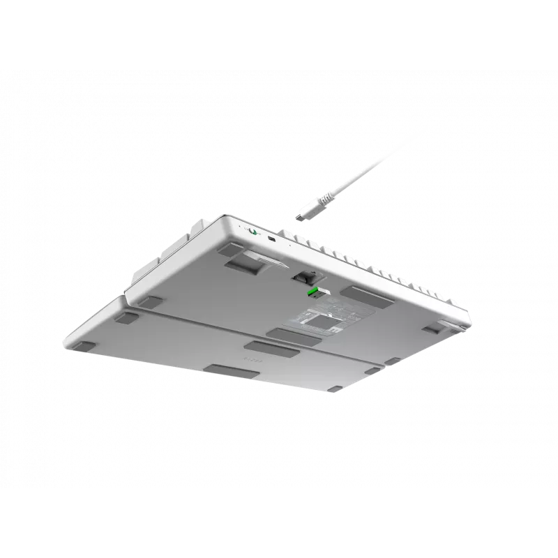 Razer Pro Type Ultra klaviatūra USB RF Wireless Bluetooth QWERTY JAV anglų sidabrinė balta