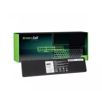 Baterija Green Cell DE93, skirta DELL Latitude E7440, Li‑Ion 7,4V 4500mAh, 4 elementai, juoda