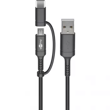 USB kabelis Goobay 71892 juodas