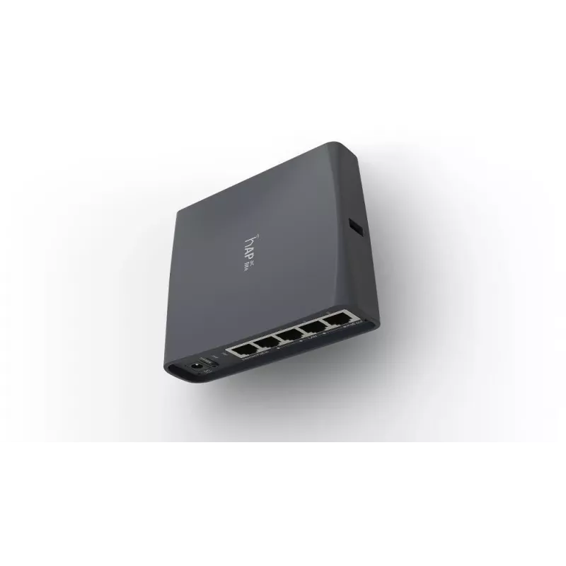 Mikrotik hAP ac lite bokštinis juodos spalvos maršrutizatorius su PoE