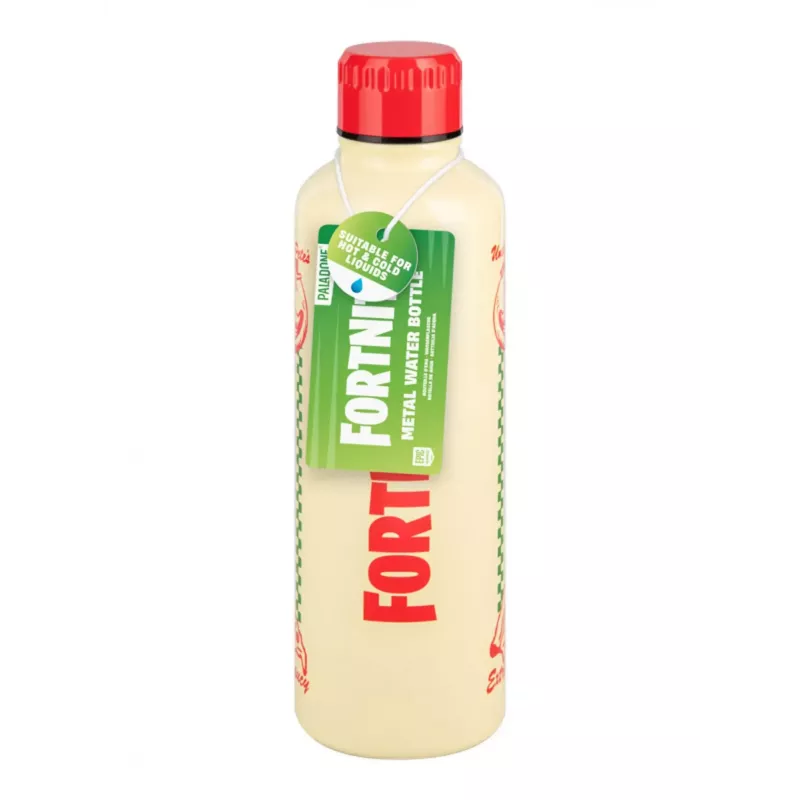 Sportinis vandens butelis Paladone Fortnite Metal PP14736FO 500 ml, metalinis apdaila, užsukamas dangtelis