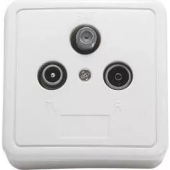 Triax GAD 269 LTE kištukinis lizdas SAT + TV + Radijas Baltas (306269)