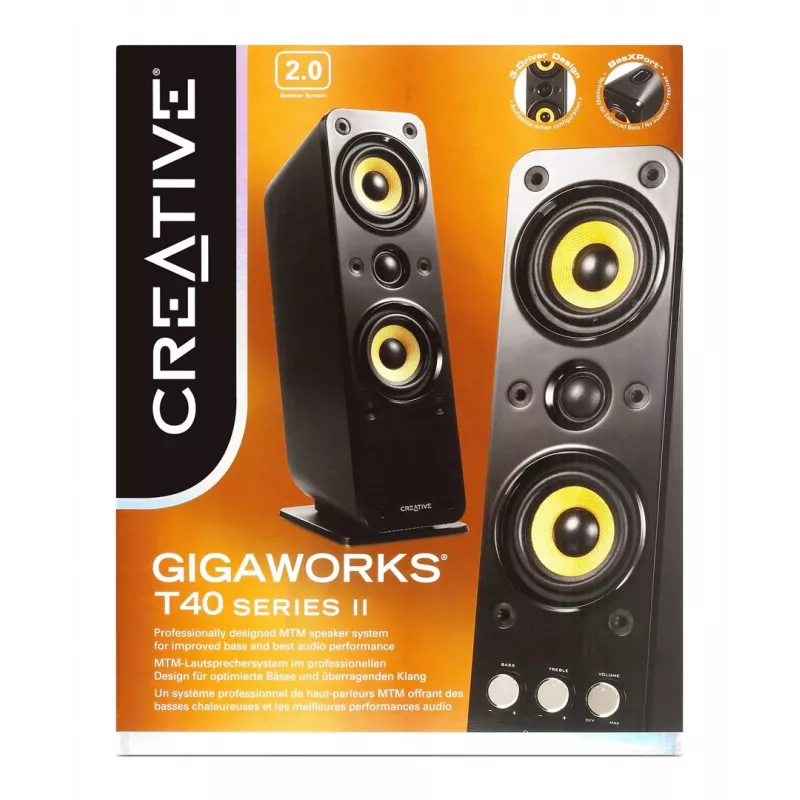 Kolonėlės CREATIVE GigaWorks T40 Series II 2.0 aukštos klasės