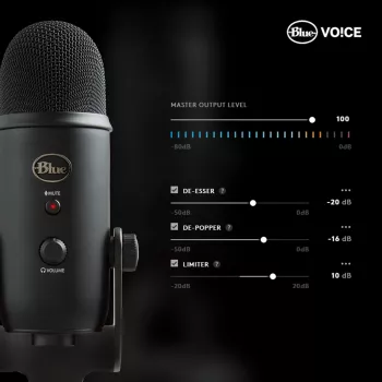 Blue Microphones Yeti USB mikrofonas Blackout