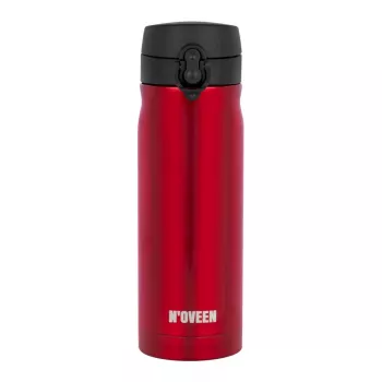 Termosas NOVEEN TB825 400 ml – nerūdijančio plieno gėrimų indas, raudonas
