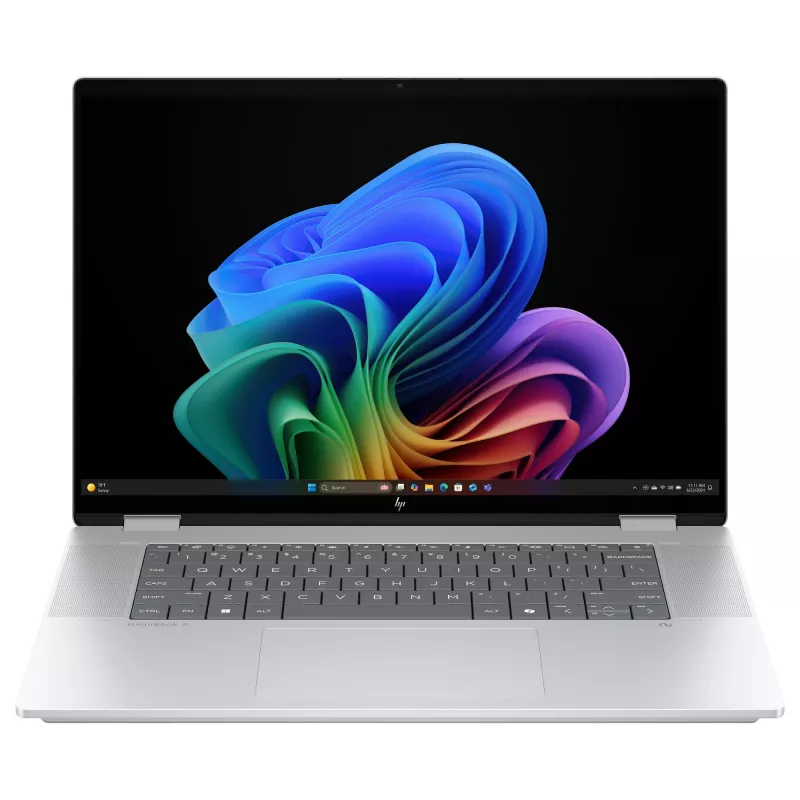 HP OmniBook X Flip Next Gen AI nešiojamas kompiuteris 16-as0054ng - lankstus dizainas - Intel Core Ultra 5 226V / 2,1 GHz - Win 11 Home - Arc Graphics 130V - 16 GB RAM - 512 GB SSD NVMe - 40,6 cm (16 inch)