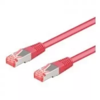 Tinklo kabelis Goobay Cat6-150 SSTP 1,5 m rausvai violetinis