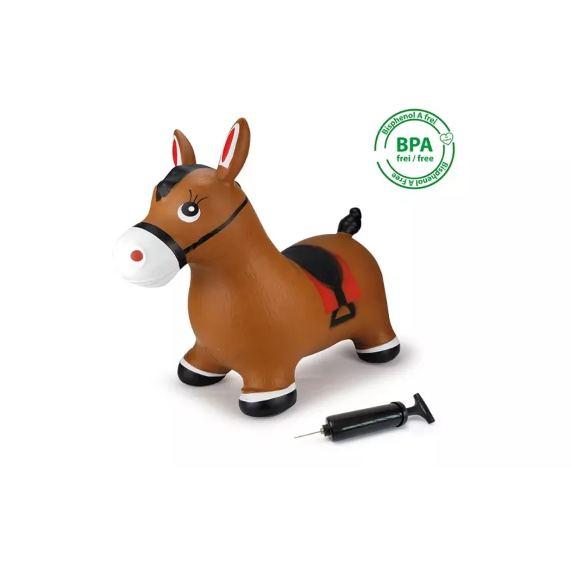 Pripučiamas žaislas gyvūnas Jamara Hopping Animal Horse ruda su pompa