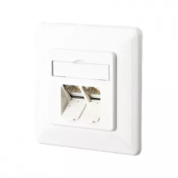 METZ CONNECT BTR IT CONNECT E-DAT C6 8/8(8) UP Cat.6 – Kištukinis lizdas, įleidžiamas montavimas – RJ-45 X 2 – gryna balta, RAL 9010 (1307381002-I)