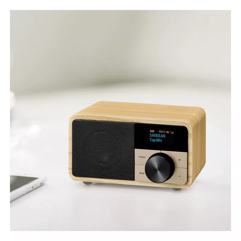Stalinis radijo imtuvas Sangean DDR-7 Natural Wood FM AM Bluetooth