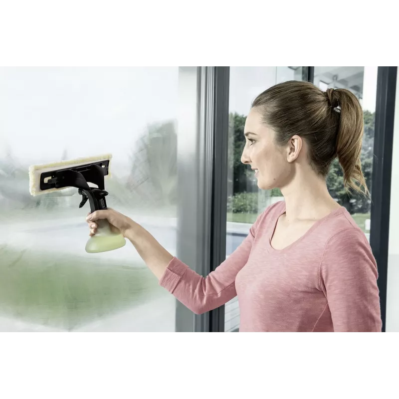 Langų valymo priedas Karcher 2.633-129.0 – 250 ml purškimo butelis, tinka WV 2 Plus, WV 2 Premium, WV 5 Premium