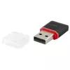 Esperanza EA134K kortelių skaitytuvas juodas, sidabrinis, permatomas USB 2.0