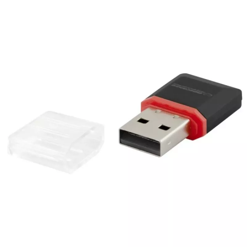 Esperanza EA134K kortelių skaitytuvas juodas, sidabrinis, permatomas USB 2.0