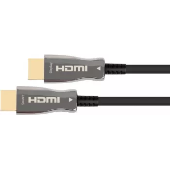 AOC Hybrid itin didelės spartos HDMI 2.1 laidas, 8K @60Hz / 4K @120Hz, 48 GBit/s, juodas, 50m, PYTHON (AOC-H21050)