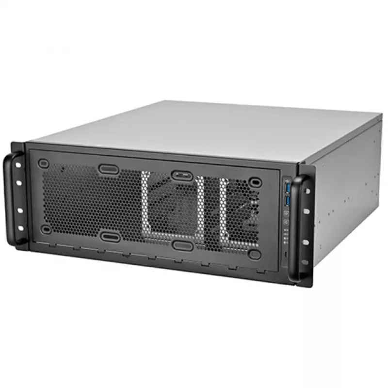 Rackmount korpusas 4U SILVERSTONE RM45-360 – 4U važiuoklė, tinka ATX pagrindinėms plokštėms, stelažinis