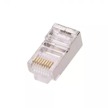 Extralink RJ45 jungtis CAT5E FTP 8P8C skaidri