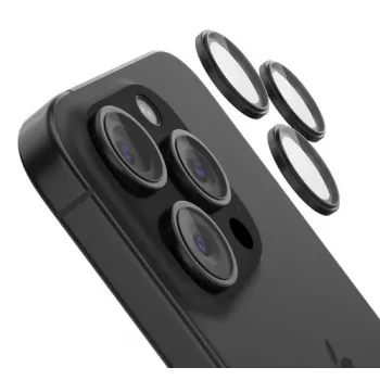Belkin grūdinto stiklo fotoaparato objektyvo apsauga, skirta iPhone 15 Pro / 15 Pro Max (OVA180HQBK)