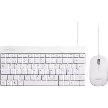 Perixx PERIDUO-212 belaidis klaviatūros ir pelės rinkinys USB Vokiečių Baltas (PERIDUO-212 DE W)