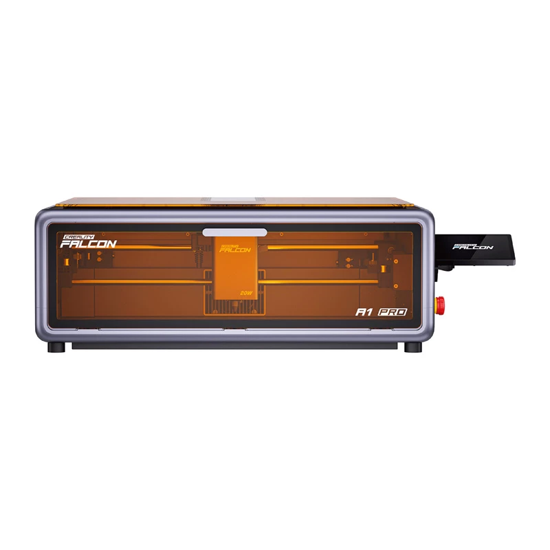 Lazerinis graviruotojas Creality Falcon A1 Pro 20W – stalinis lazerinio graviravimo ir pjovimo modulis