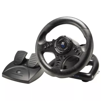 Vairas su pedalais Subsonic SA5426-NG juodas USB 180° sukimas